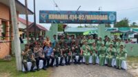 Koramil Manggar Sambut Kunjungan Dandim 0414/Belitung 
