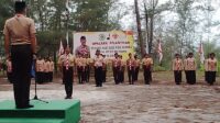 Penyematan dan Penutupan Latihan Saka Wira Kartika Kodim 0414/Belitung