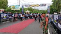 Babinsa Keciput Monitoring Event Belitong Geopark Run 2023