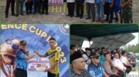 Danramil 414-03/Gantung Hadiri Penutupan Kejuaraan Sepak Bola Rasau Residence CUP II tahun 2023