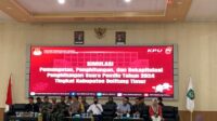 Wakili Dandim, Danramil Manggar Hadiri Simulasi Pemungutan dan Penghitungan Suara Pemilu 2024