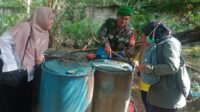 Antisipasi DBD, Babinsa Sungai Padang Bersama Dinkes Belitung Laksanakan PSN