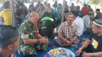 Babinsa Sungai Padang Hadiri Acara Adat Selamatan Laut