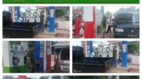 Sertu R Hutagalung Melaksanakan Komsos dengan Pegawai SPBU Kelapa Kampit