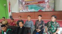 Wakili Danramil, Babinsa Senyubuk Hadiri Pelantikan dan Pengambilan Sumpah KPPS Kelapa Kampit