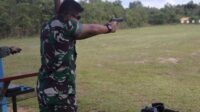 Dandim 0414/Belitung Ikuti Latihan Menembak di Lapangan Astra Jingga Belitung