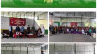 Babinsa Desa Pelepak Pute Menghadiri Pelantikan Anggota Kelompok Penyelenggara Pemungutan Suara