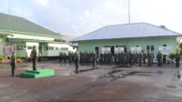 Kodim 0414/Belitung Melaksanakan Upacara Bendera Mingguan