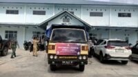Pendistribusian Logistik Pemilu, Dandim 0414/Belitung Bersama Forkopimda Belitung Timur Laksanakan Pelepasan Secara Simbolis