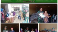 Babinsa Desa Senyubuk Monitoring Pembagian Beras CBP Tahap 3 2024