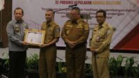 Pemkab Bangka Tengah Terima Penghargaan dari Kemenkumham RI