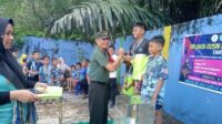 Danramil Kapten Inf Hermansyah Monitoring Lomba Renang O2SN Tingkat SD se-Kecamatan Gantung