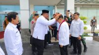 Pj Gubernur Safrizal Sambut Kedatangan Ketum PMI Jusuf Kalla