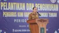Pengurus KONI Bateng Dikukuhkan, Bupati Algafry Harap dapat Tingkatkan Prestasi Olahraga