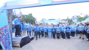 Meriahkan HUT ke-67, Bank Sumsel Babel Gelar Jalan Sehat di Pangkalpinang