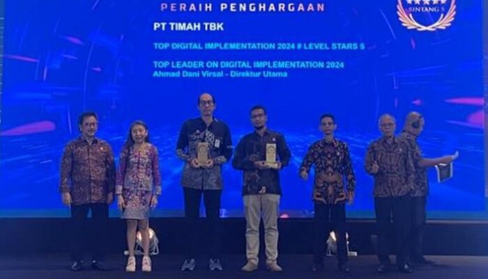 PT Timah Borong Dua Penghargaan Bergengsi di Top Digital Awards 2024