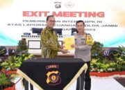 Polda Jambi Gelar Exit Meeting Pemeriksaan Interim Keuangan Polri TA 2024