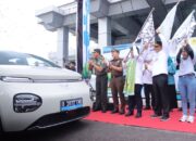 Wamen Des PDT Lepas 21 Kendaraan Listrik Touring ke Jembatan Emas Bangka Belitung