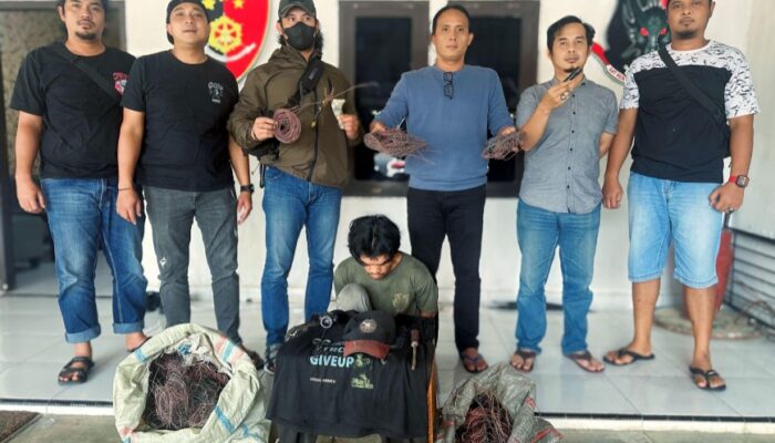 Bermodal Gunting dan Senter, Awen Gasak Kabel di 9 Lokasi Pangkalpinang