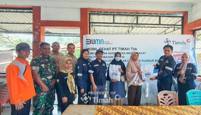 Mobil Sehat PT Timah Hadir di Kundur Barat, 104 Warga Dapat Layanan Gratis