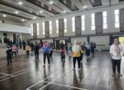 Jalin Sinergi dan Harmonisasi, PT Timah Gelar Senam Bersama Pemerintah Kecamatan dan Kelurahan di Mentok