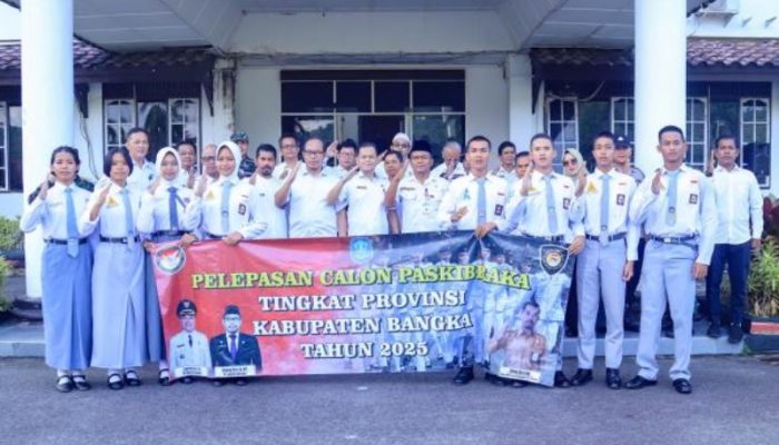 Pemkab Bangka Lepas 8 Calon Paskibraka ke Tingkat Provinsi