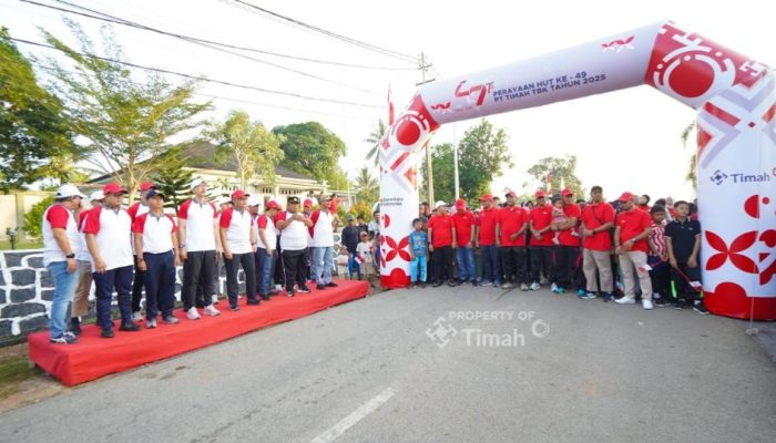 Meriah! HUT ke-49 PT Timah di Karimun Dimeriahkan Jalan Sehat hingga Bazar UMKM