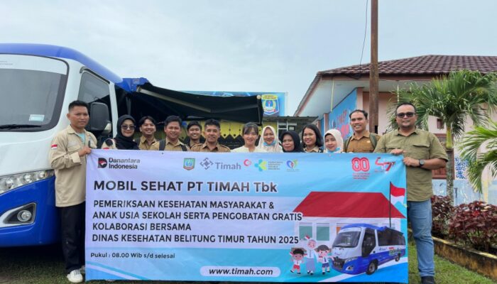 Mobil Sehat PT Timah Hadir di SMPN 1 Simpang Pesak, Ratusan Pelajar Antusias Jalani Pemeriksaan