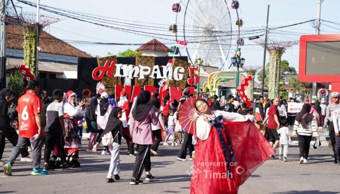 Meriah! Pekan Sehat HUT ke-49 PT Timah di Bangka Selatan, Warga Tampil dengan Kostum Unik