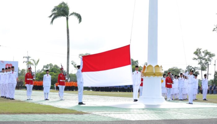 Paskibraka Babel Sukses Kibarkan Sang Merah Putih, Gubernur Sampaikan Pesan Perjuangan