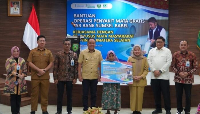 Bank Sumsel Babel Teken Kerja Sama dengan RSKM, Hadirkan Operasi Mata Gratis untuk Warga Kurang Mampu