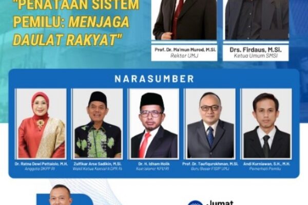 UMJ Siap Gelar Seminar Nasional Bahas Penataan Sistem Pemilu Menjaga Daulat Rakyat