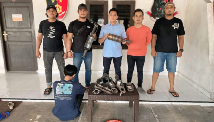 Buser Naga Polresta Pangkalpinang Tangkap Spesialis Pencuri Katalis Knalpot di 12 TKP