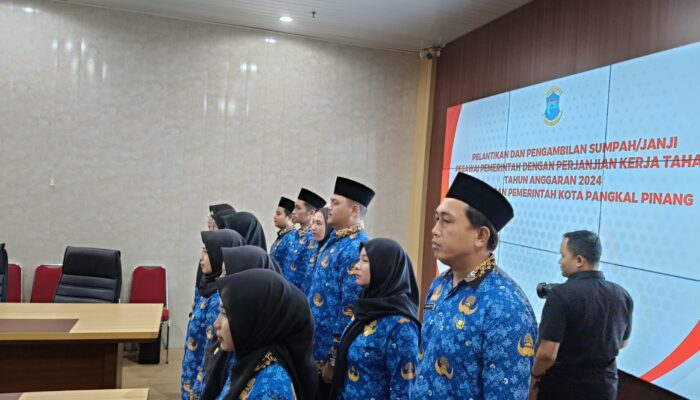 PJ Wali Kota Pangkalpinang Lantik 12 PPPK Tahap II