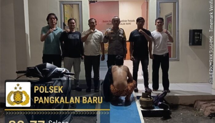 Polsek Pangkalan Baru Ringkus Pencuri di Pondok Kebun Air Mesu