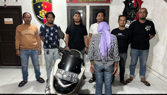 Ibu Rumah Tangga di Pangkalpinang Ditangkap, Curi Motor Ayah untuk Beli Narkoba