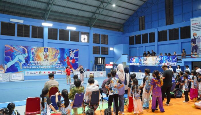 Dorong Prestasi Atlet, PT Timah Tbk Dukung Kejuaraan Wushu Bangka Belitung