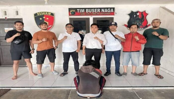 Kabur ke Laut, Juru Parkir Penganiaya Pedagang di Pangkalpinang Ditangkap Polisi