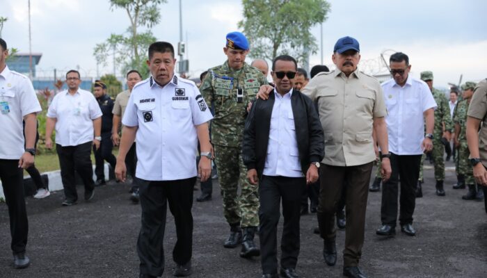 Para Menteri Tiba di Babel, Gubernur Hidayat Sambut untuk Tinjau Latihan TNI