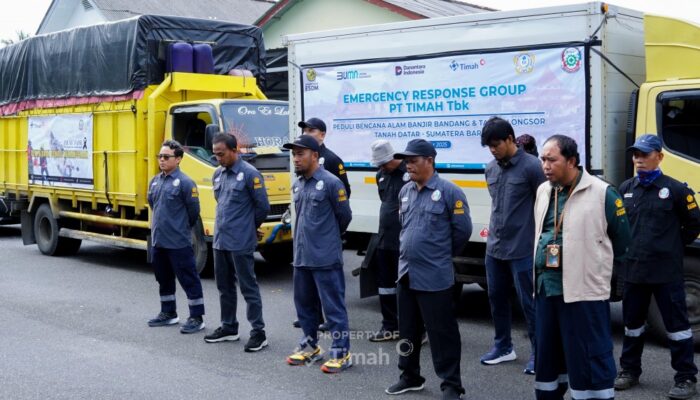 PT Timah Tbk Kirim Tim ERG dan Bantuan Logistik untuk Korban Banjir di Sumatera