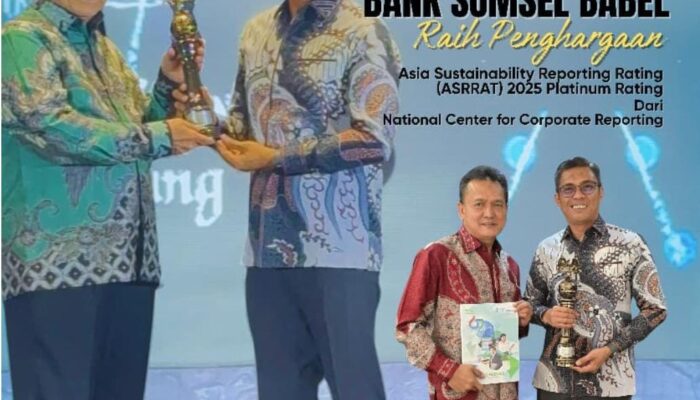 Bank Sumsel Babel Raih Platinum ASRRAT 2025