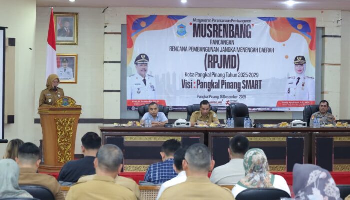 Buka Rapat RPJMD, Cece Dessy Tegaskan Arah Pembangunan Pangkalpinang Lima Tahun ke Depan