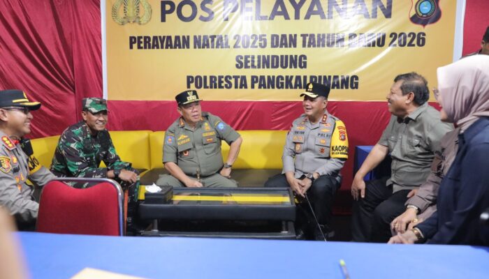 Gubernur dan Forkopimda Tinjau Pengamanan Natal 2025