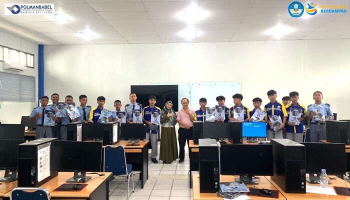 Polman Babel Bekali Siswa SMK Sungailiat Pelatihan Desain Teknik