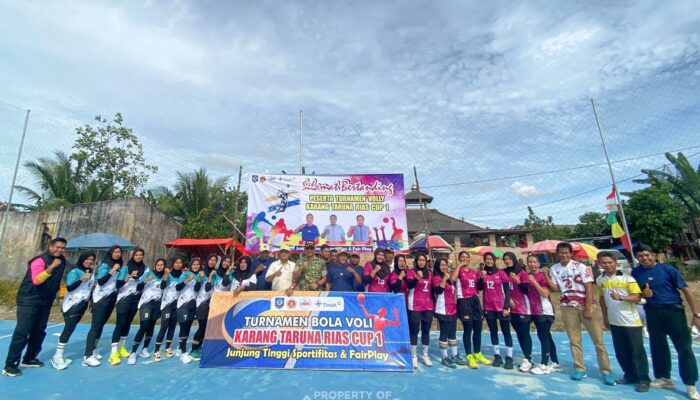 Turnamen Voli di Desa Rias Jadi Magnet Warga, PT Timah Turut Dorong Semangat Olahraga