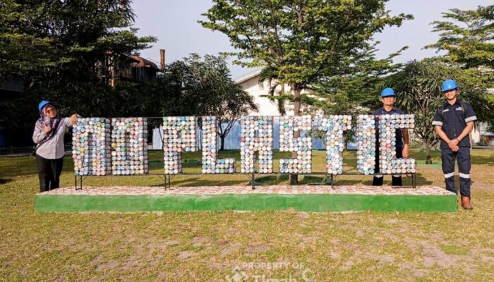 PT Timah Tekan Sampah Plastik Lewat Program Eco Brick