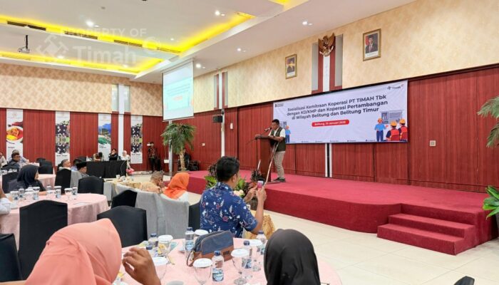 PT Timah Tbk Buka Peluang Kemitraan, Puluhan Koperasi di Belitung Ikut Sosialisasi