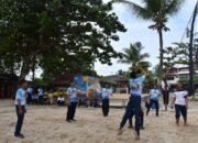 Tingkatkan Sinergi, Prajurit Lanal Babel dan KRI Todak-631 Gelar Olahraga Bersama di Sungailiat