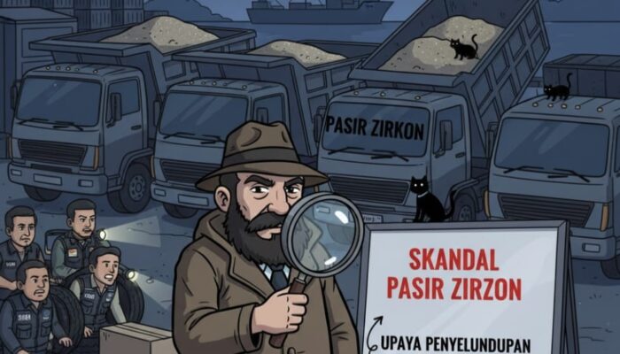 Skandal Pasir Zirkon: Upaya Penyelundupan 3 Truk ke Tanjung Priok Terendus Tim SMSI