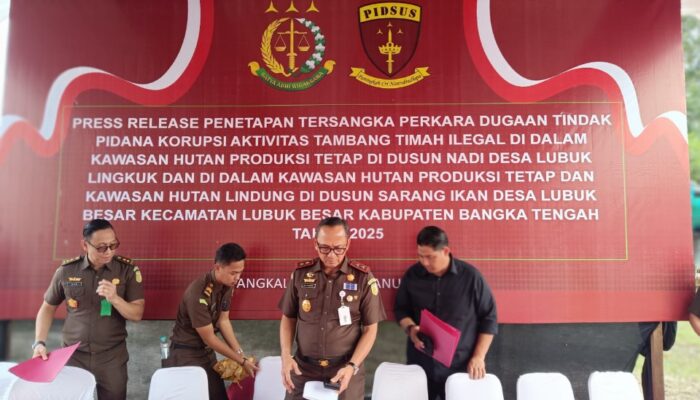 Kejati Babel Tetapkan 4 Tersangka Tambang Timah Ilegal, ASN Turut Terjerat